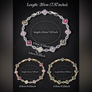 ✨ Iconic Clover Motif Gemstone Bracelet ✨